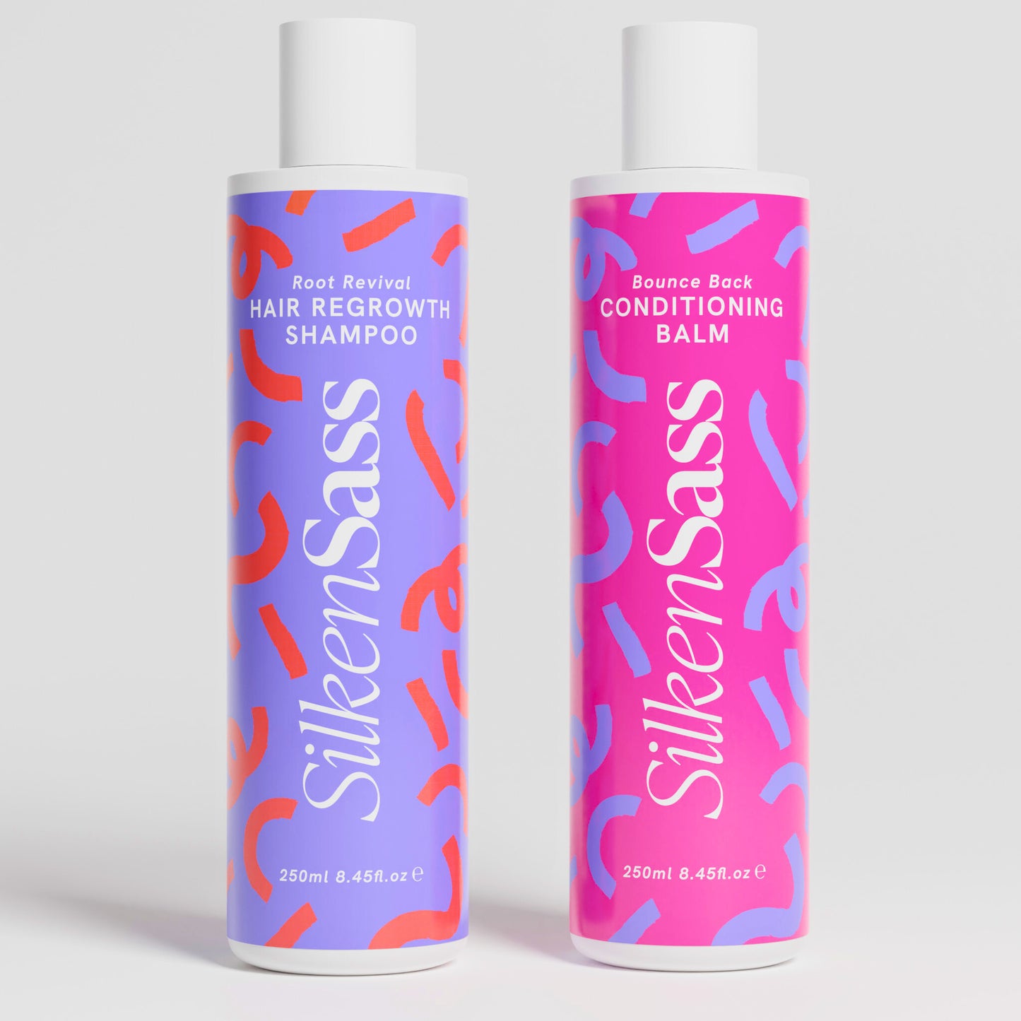 Silken Sass Root Revival & Bounce-Back Gro Shampoo & Conditioner Duo (Worth £38)