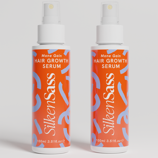 Silken Sass Mane Gain Gro Spray Serum Duo Pack (Worth £58)