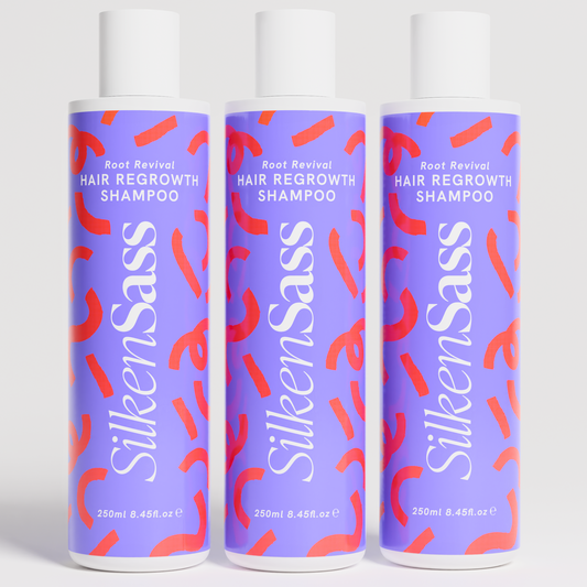 SILKEN SASS ROOT REVIVAL REGROWTH SHAMPOO TRIO (Worth £57)